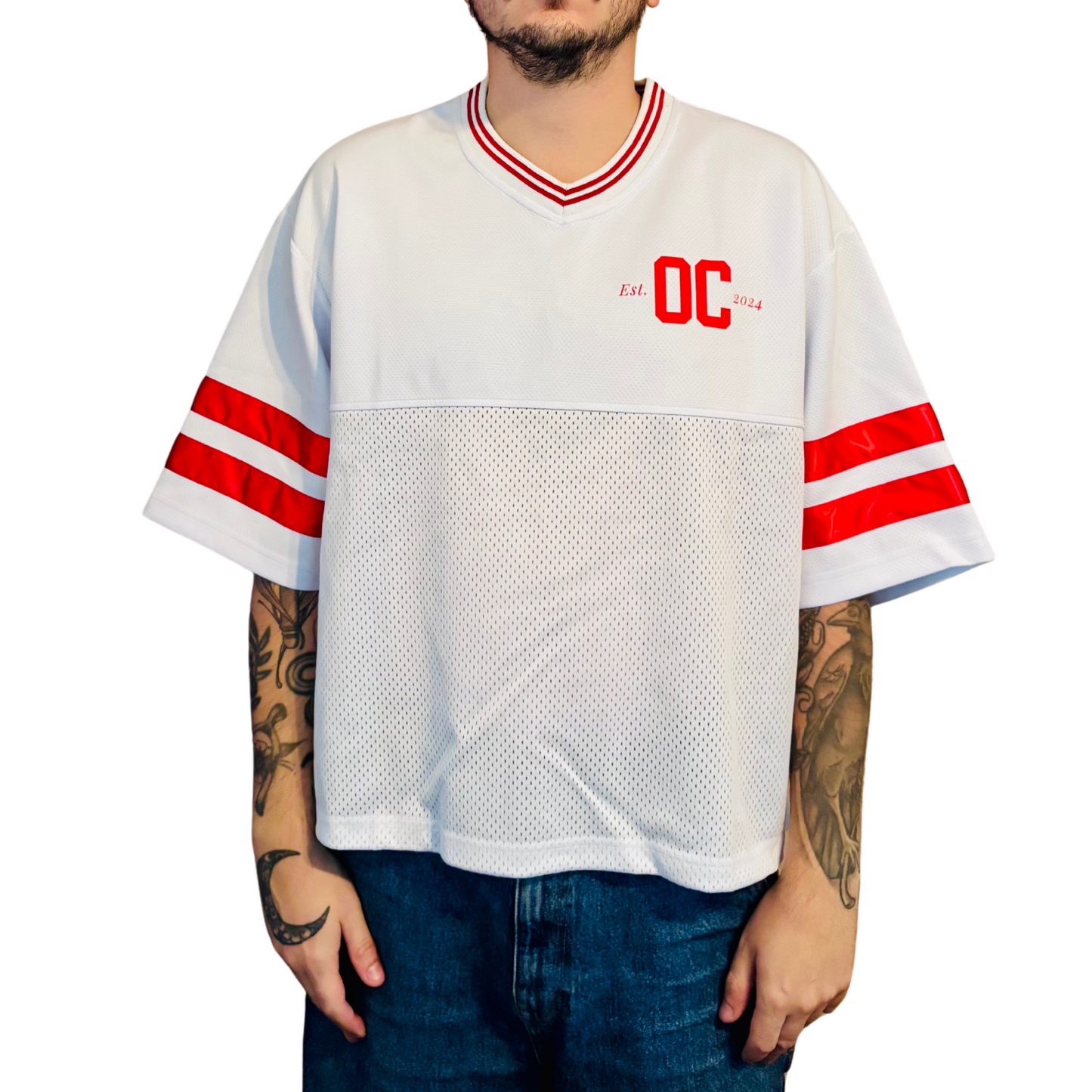Jersey Varsity Mesh Boxy